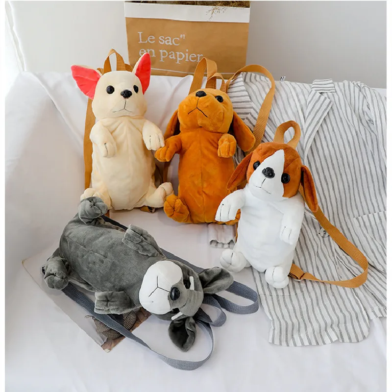 

Plush small bag female autumn and winter new style Korean fashion casual children cute plush backpack school bag