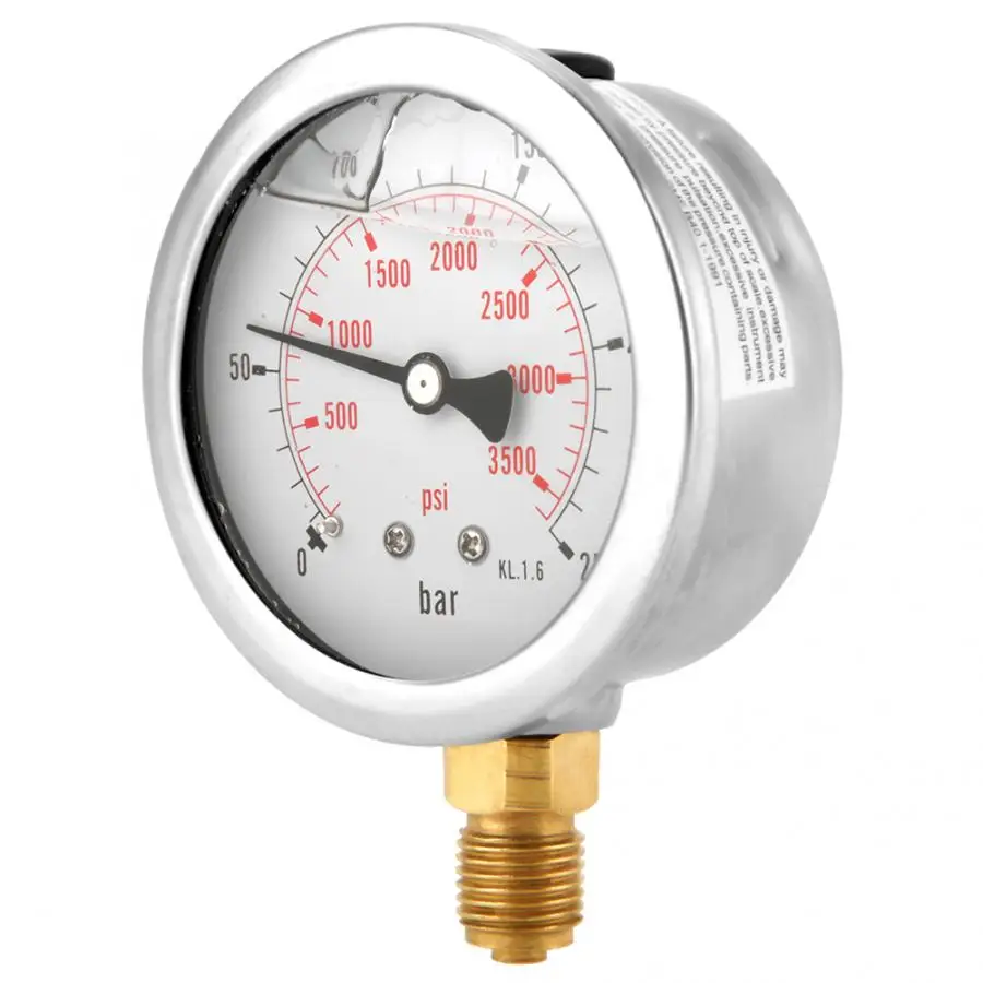 Цифровой Манометр 0 250 бар 3750psi G1/4 63 мм гидравлический манометр|Манометры| |