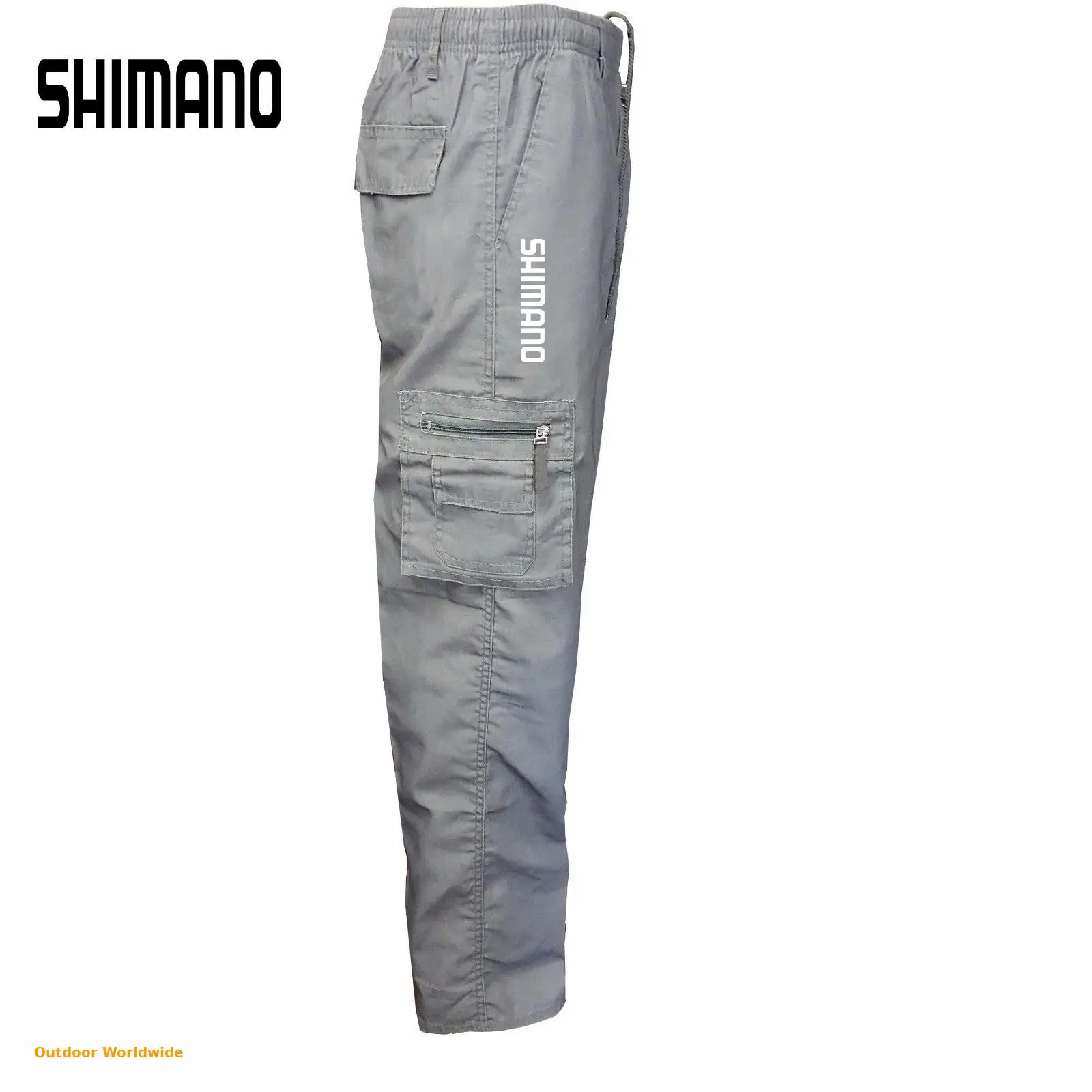 

Men's Quick Dry Breathable SHIMANOS Fishing Pants Outdoor Multi Pockets Military Fishing Camping Trousers Man Fishing Wear