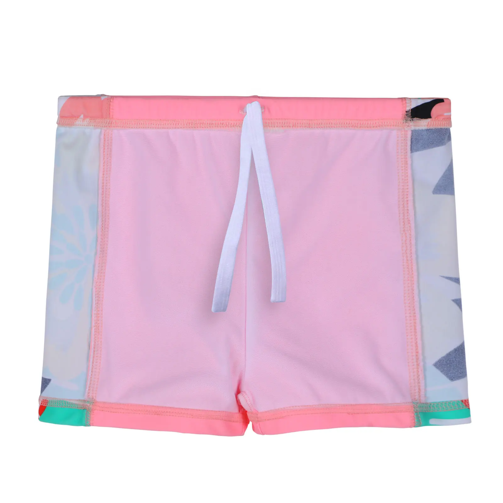 Купальник BAOHULU с коротким рукавом для девочек розовый купальник из двух частей