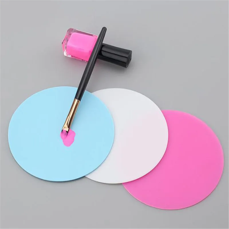 Силиконовый коврик для маникюра 9 5 см складной рисования красок | Красота и