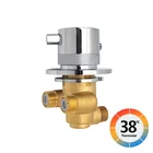 Термостатические латунные смесители для душа с 1 выходом, настенный клапан для смешивания холодной и горячей воды, термостатический душевой клапан