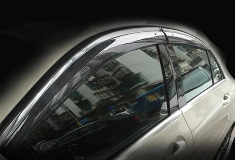 Автомобильные Боковые окна ветровые дефлекторы тонированные солнцезащитные
