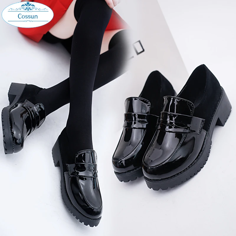 Cossun для девочек в стиле &quotЛолита&quot женские сапоги горничной обувь круглый носок