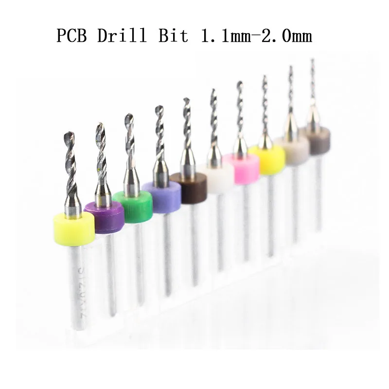 10 шт. Карбидное мини-сверло для печатной платы 1 0-2 0 мм | Инструменты