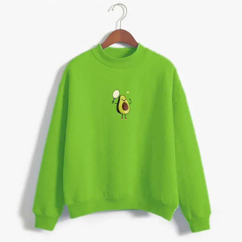 high Sweatshirt2 Милая мультяшная толстовка с авокадо, толстовка с капюшоном, кавайный принт, топ, модная Толстовка с принтом для девушек, Женская толстовка, одежда в стиле хип-хоп - Цвет: high Sweatshirt2