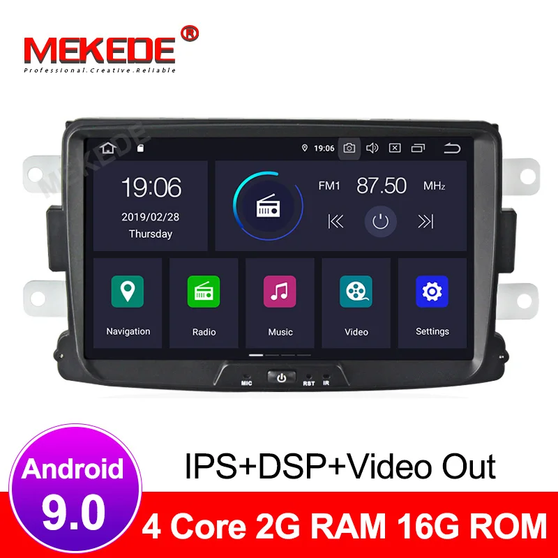 PX5 Android 9,0 8 ядерный Авто gps Радио стерео для Dacia Sandero Duster/Captur/Lada/Xray автомобильный MP5 мультимедийный dvd-плеер carplay wifi