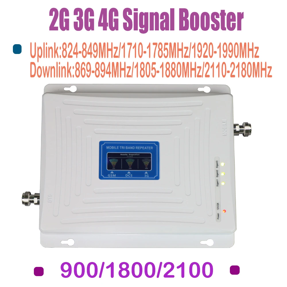 ZQTMAX 2g 3g 4g lte ретранслятор 900 1800 2100 Усилитель gsm dcs Мобильный сигнала umts сотовый