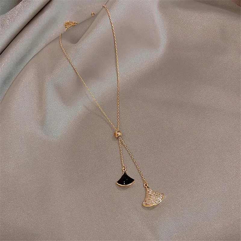 FYUAN модный длинный свитер цепочка ожерелья для женщин Bijoux черно-белый