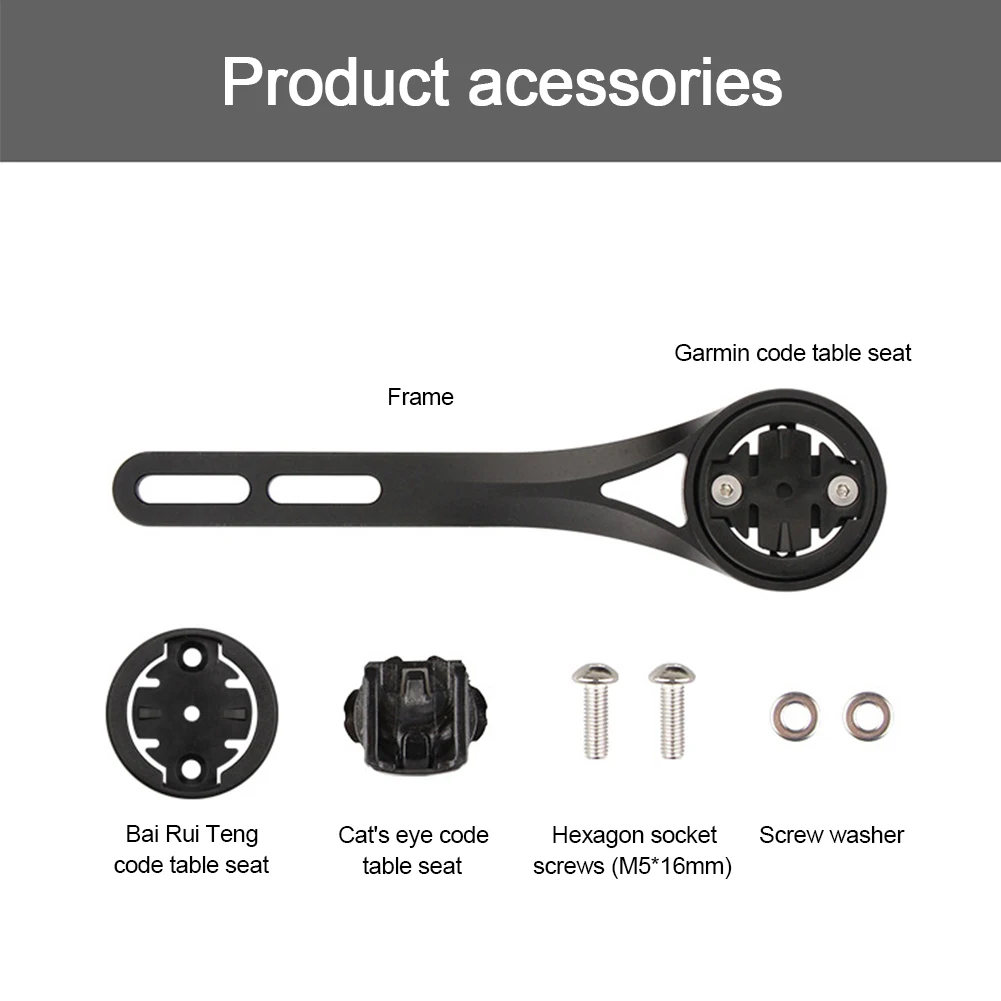 

Aluminum Alloy Bicycle Road Bike Cycling Computer Mount Holder For Garmin Cateye Bryton Gopro Flashlight Holder One Handlebar