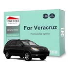 Комплект светодиодных ламп для салона Hyundai ix55 Veracruz 2006-2015, 12 шт., светодиодные лампы, Потолочный купол, карта для чтения, Canbus