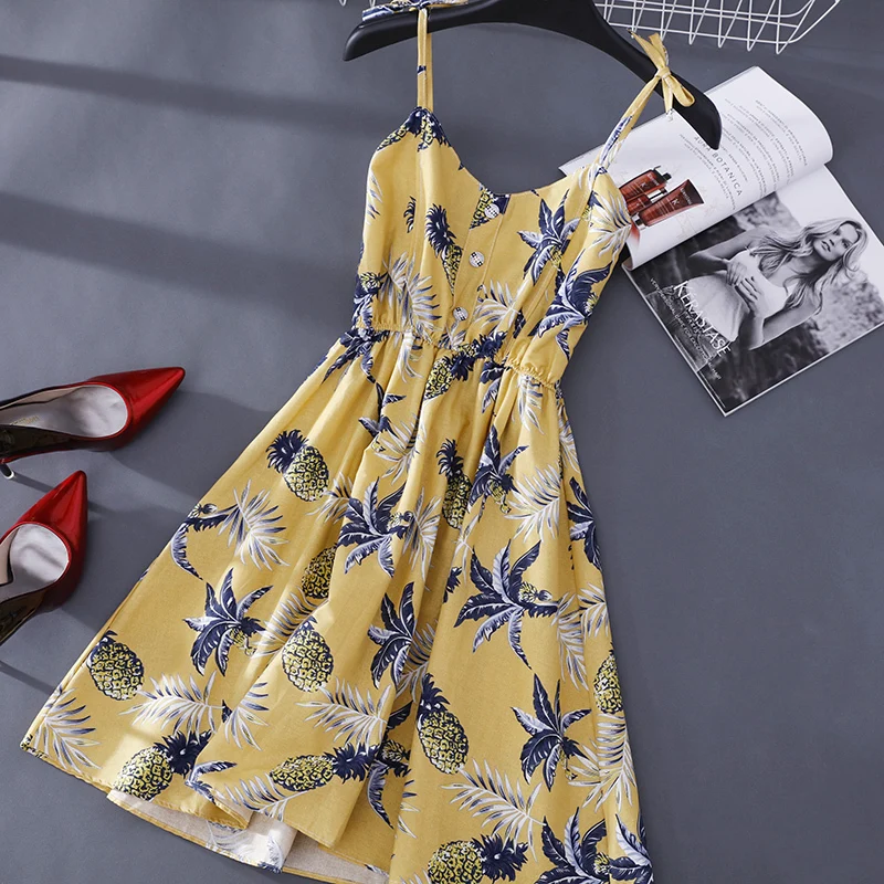 Новинка 2020 женское платье мини с высокой талией и бантом сексуальное пляжное