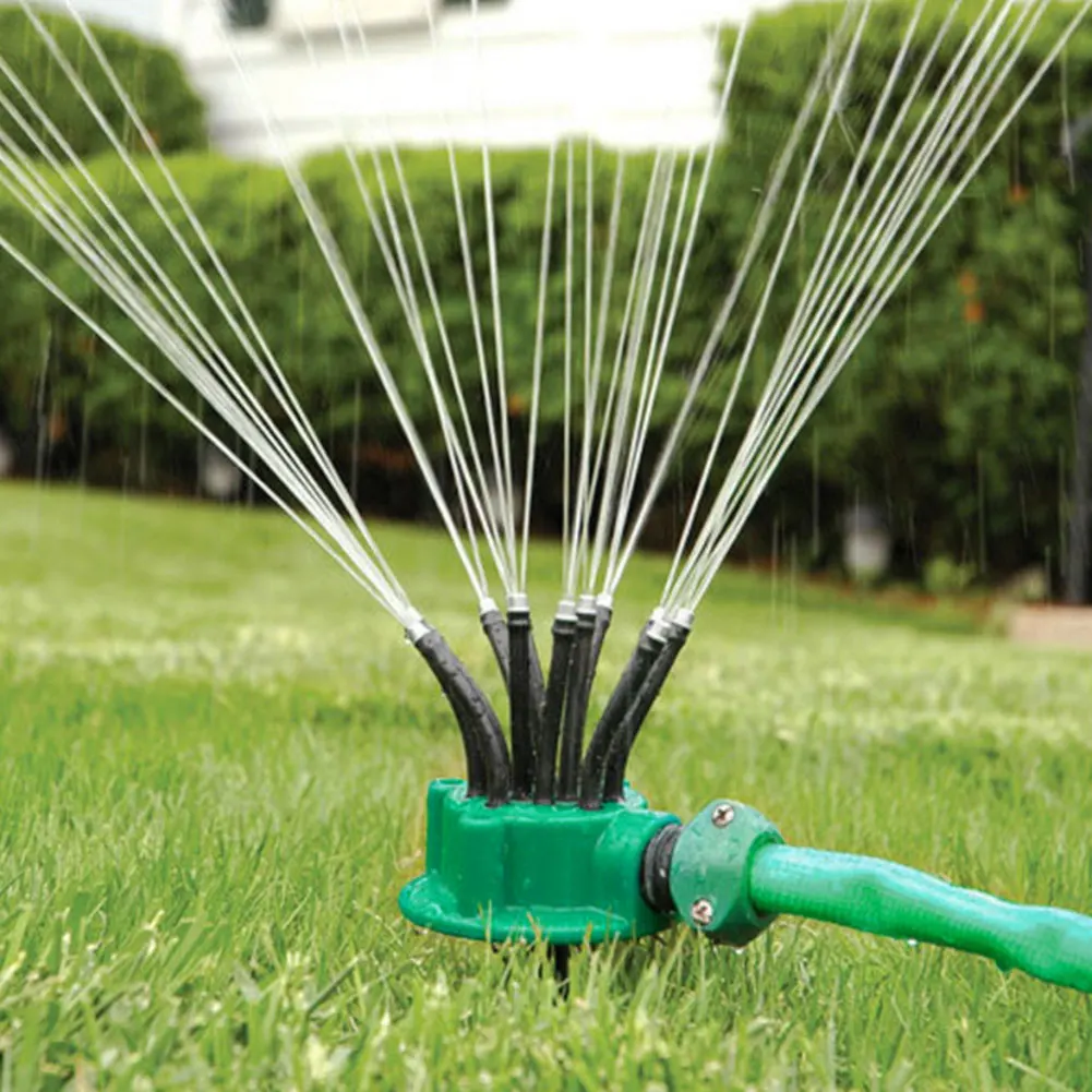 

360 Degree Garden Automatic Sprinkler Lawn Gardening Irrigation Tool can be Adjusted at Any Angle Spray Watering Nozzle Shipping