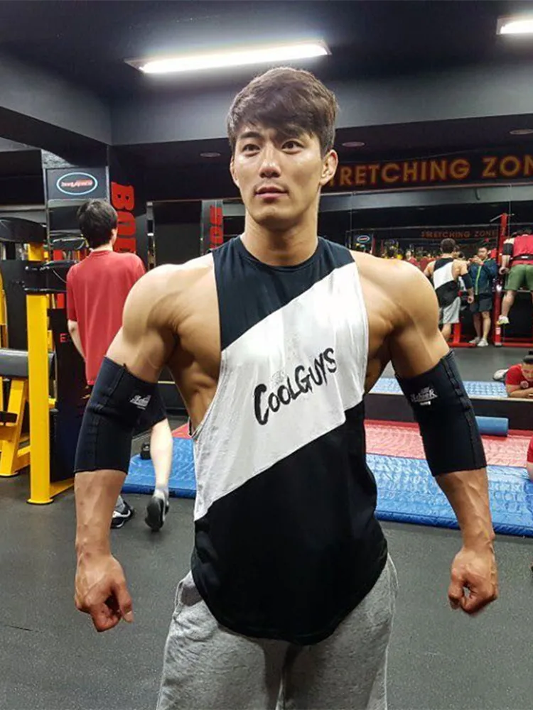 

Брендовая одежда для тренажерного зала, хлопковые майки, майка для бодибилдинга и бодибилдинга, мужская рубашка для фитнеса, майка без рука...