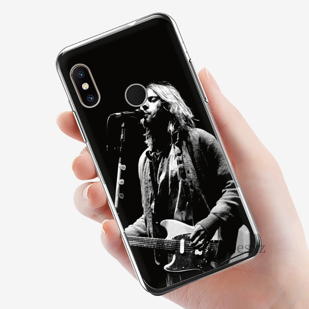 Чехол для мобильного телефона из ТПУ для Xiaomi Redmi Note 7 8 Pro 4 Note 4X5 5A 6 Cover Nirvana Kurt Cobain Shell