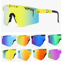 2022 mirrored green red blue lens pit viper sunglasses polarized men sport goggle tr90 frame uv400 protection