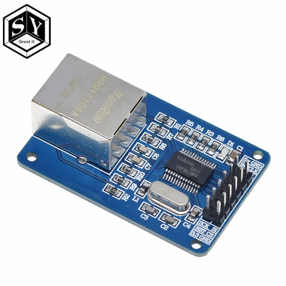 1 шт. Great IT ENC28J60 Ethernet LAN сетевой модуль SPI порт для Arduino 51LPC AVR ARM PIC