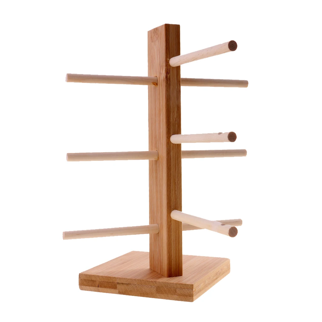 

Wooden Sunglass Eye Glasses Display Rack Counter Stand Organizer 3/4/5/6 Layers - 3-Layer