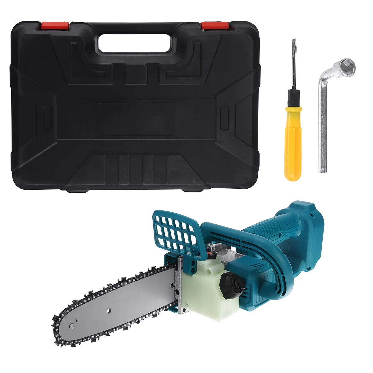 

Electric Brushless Cordless Chainsaw Chain Saw Bracket Wood Cutting Machine Woodworking Tools No Battery for 18V Makita Battery