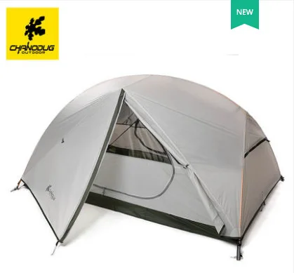 CHANODUG Outdoor Men and Women Riot Rain Camping Tent Oxford Cloth 15D Silicone Light Hiking Double 1.8KG | Спорт и развлечения