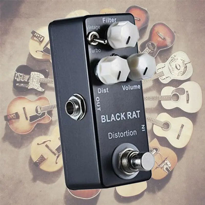 MOSKY BLACK RAT Distortion Guitar Effect Pedal True Bypass Classic & T-turbo Parts Accessories | Спорт и развлечения