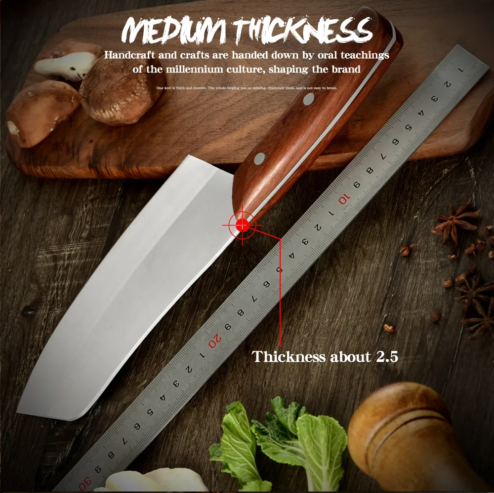 Кухонный нож шеф-повара из нержавеющей стали 7 5 дюйма острые лезвия 4CR13
