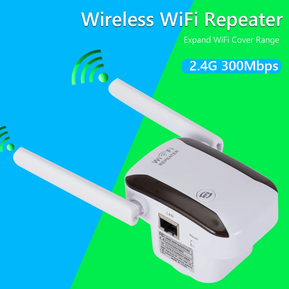 

Беспроводной Wi-Fi роутер-повторитель WR229, 110-240 В, 300 Мбит/с, усилитель сетевого сигнала, 2 антенны, усилитель Wi-Fi для домашнего использования