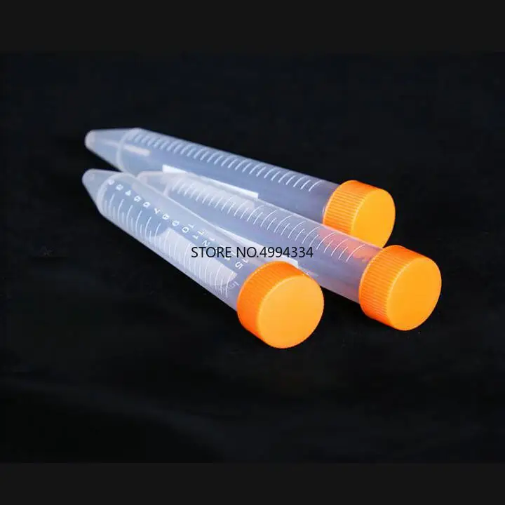 100 шт./лот 15 мл Центробежная трубка с V-образным дном конусные центрифужные трубки