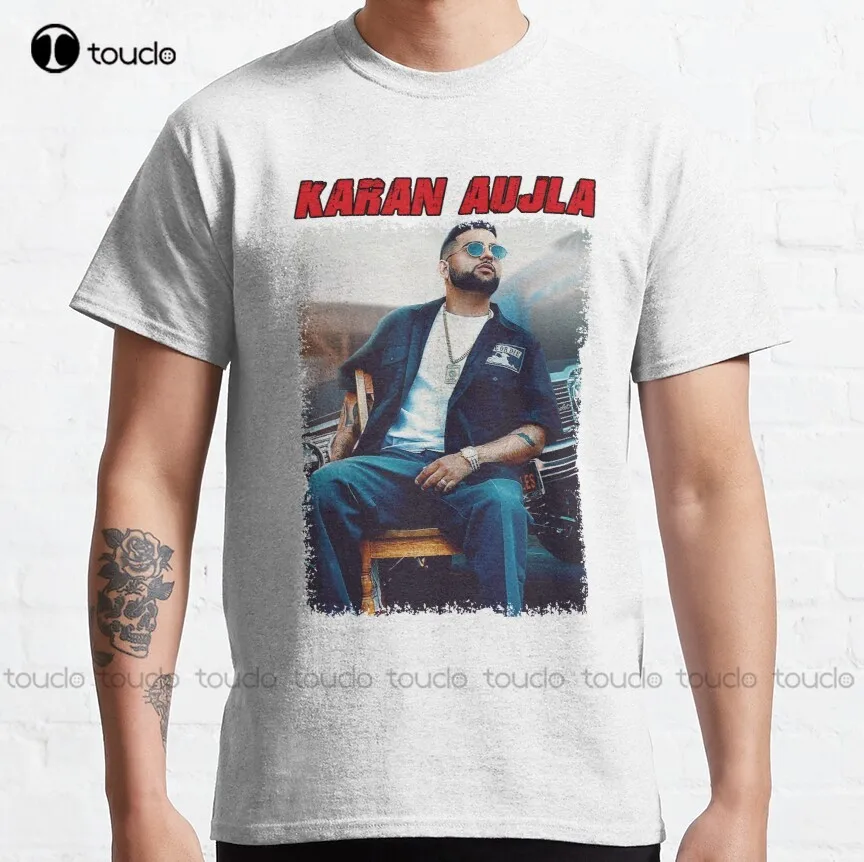 

Karan Aujla Artwork Classic T-Shirt Womens Mens Work Shirts Custom Aldult Teen Unisex Digital Printing Tee Shirt Xs-5Xl Cotton