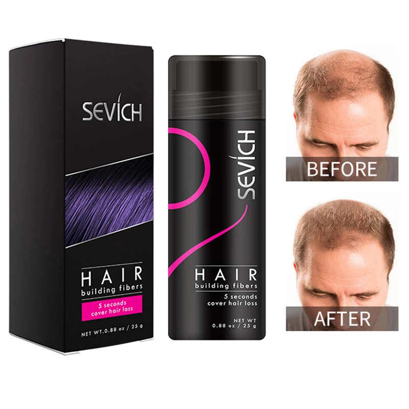 Sevich Wholesale Men Hair Growth Fibers Women Brown Series Visually Increase Hair Volume Cover Hairline Bald Powder Barber Shop