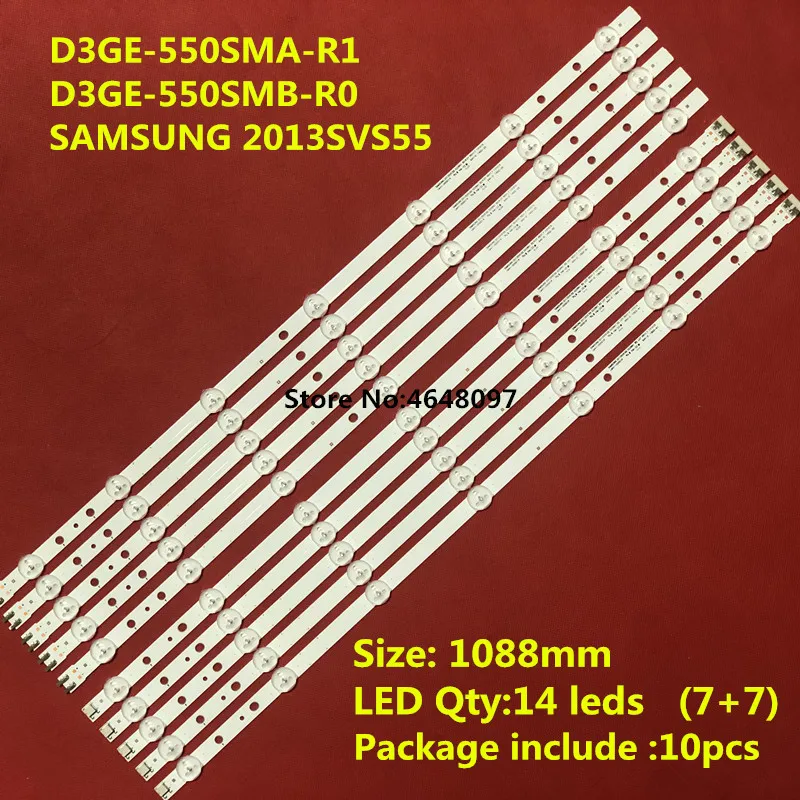 Светодиодный Подсветка лампы Газа для Sa МШУ нг 55 &quotТВ 2013SVS55 D3GE 550SMA R1 550SMB R0 UN55H6203