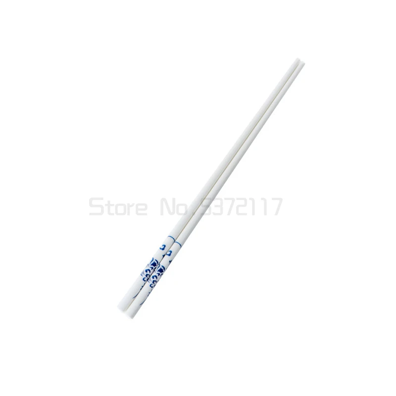 

10 pairs/lot Chinese blue and white underglaze ceramic chopsticks easy to clean health and variety of flowers