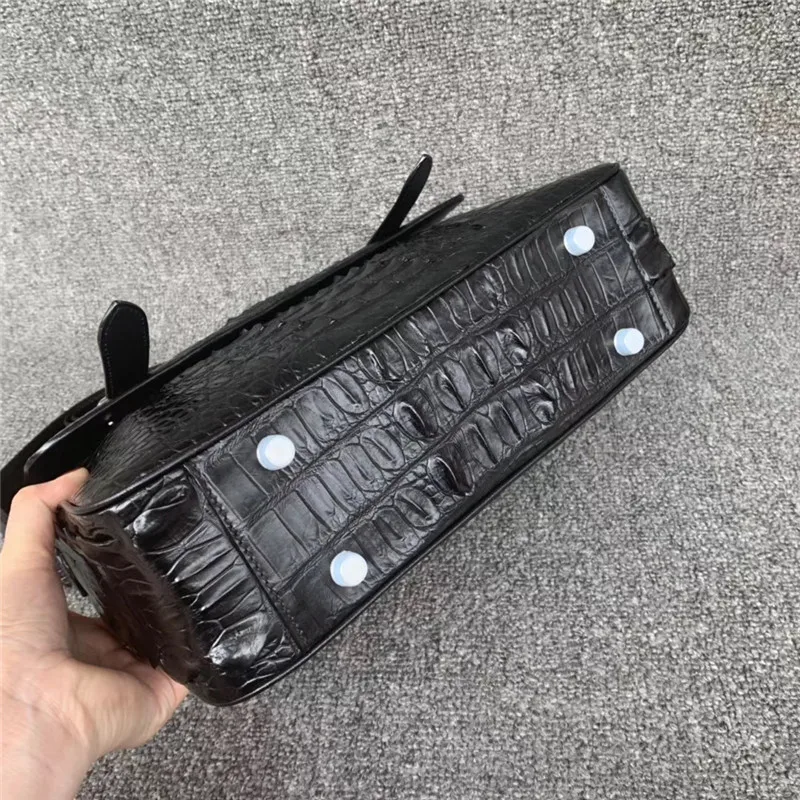 Шикарный дизайнерский мужской кошелек из натуральной крокодиловой кожи с