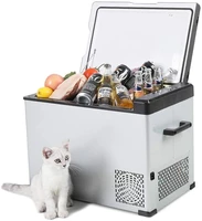 42 quart fashion refrigerator 24v dc 12v outdoor fridge 40l bar cart ice truck box mini car freezer