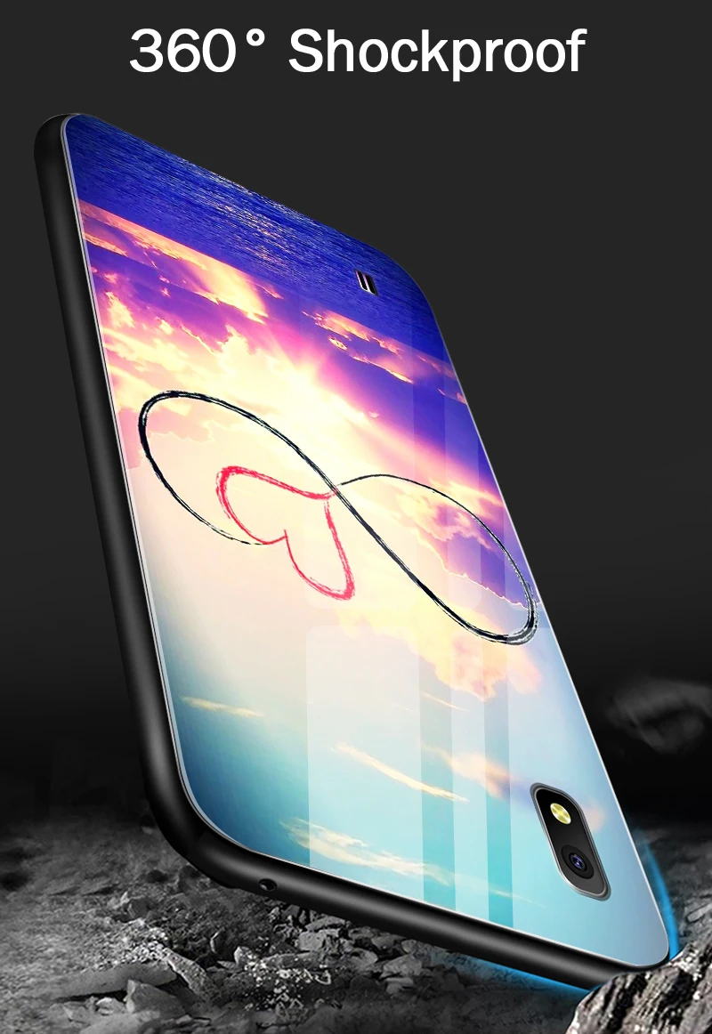 Для samsung Galaxy J4Plus M10 M20 M30 Note9 закаленное Стекло чехол A10 A20 A30 A40 A50 A6S A70 A8S A80 A90 противоударный чехол-держатель