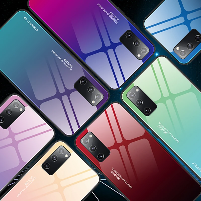 

For Samsung S20 FE case s20fe plus Ultra 5g phone cover s 20 f e 20plus for galaxy s20plus s20Ultra tempered glass 20ultra