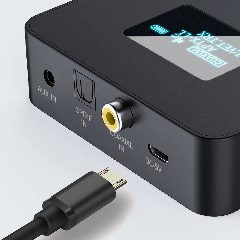 DISOUR CSR 5 0 Bluetooth аудио передатчик APTX HD/LL SPDIF коаксиальный 3 мм AUX OLED Дисплей для ТВ