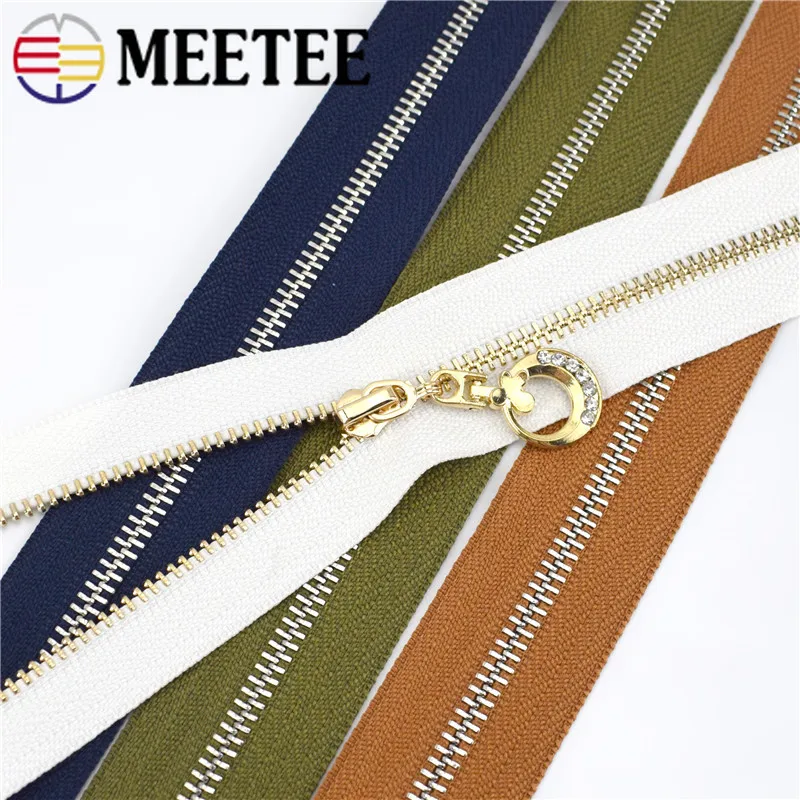 Meetee 3 шт. 15 30 см # металлическая застежка молния с закрытым концом золотые