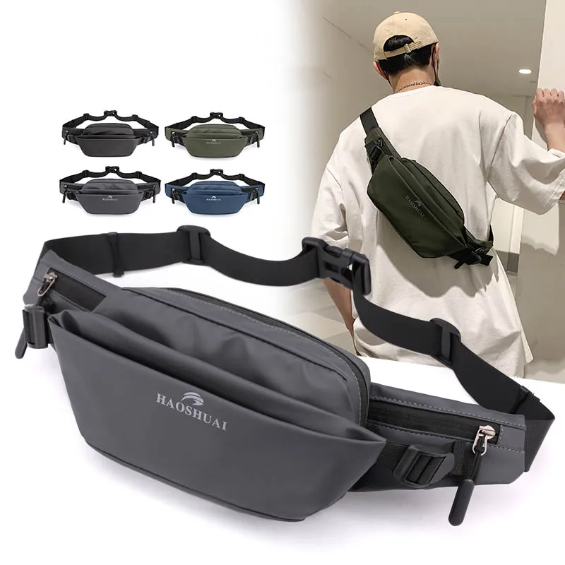 

Мужская спортивная поясная сумка 2021, новая нагрудная сумка, забавная сумка на бедро, Повседневная Уличная сумка через плечо, сумка для телеф...