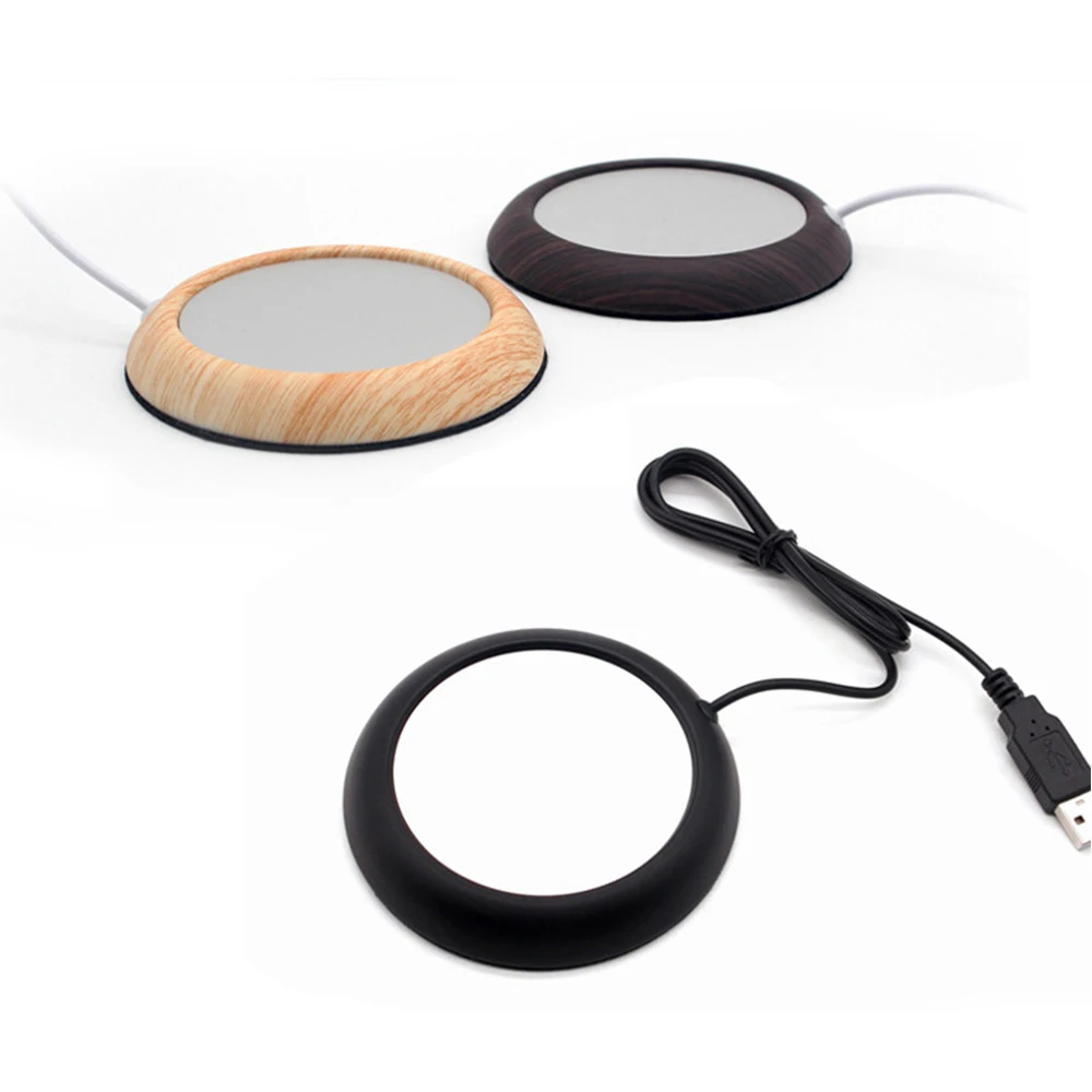 1 шт мини переносной древесины USB грелка для подогрева чашек usb-подогрев чашка с