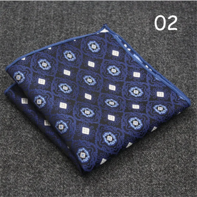 Роскошные Для мужчин носового платка с узором в горошек полосатый цветочным