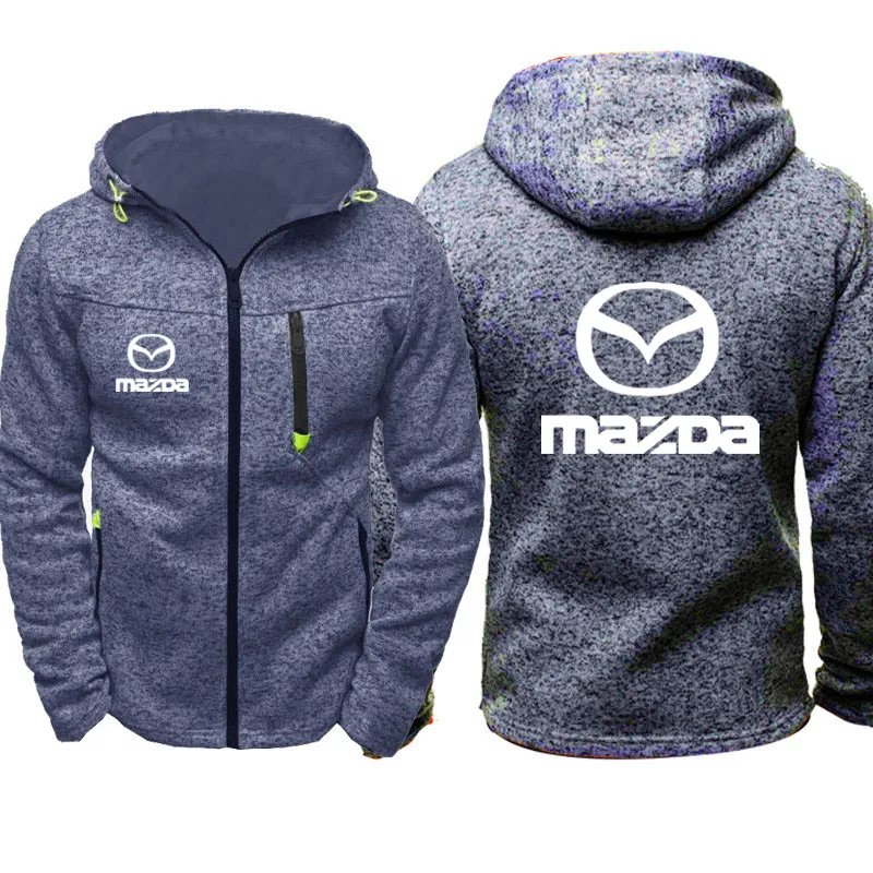 

Men's jacket Mazda car logo casual printing hip hop Harajuku sleeve long sleeve Hoodie men's Hoodie men's Hoodie