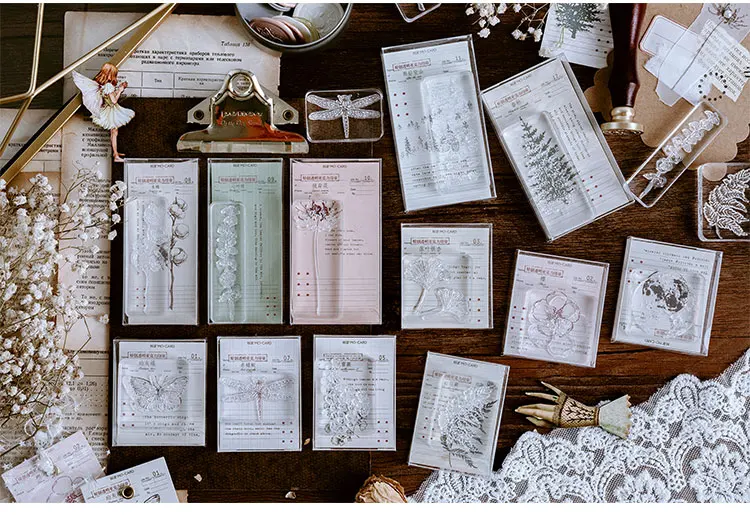 Ретро Лес серии украшения из акрила Резиновые Марки для stationery канцелярские DIY ремесла растения Цветок гинкго хлопок стандарт