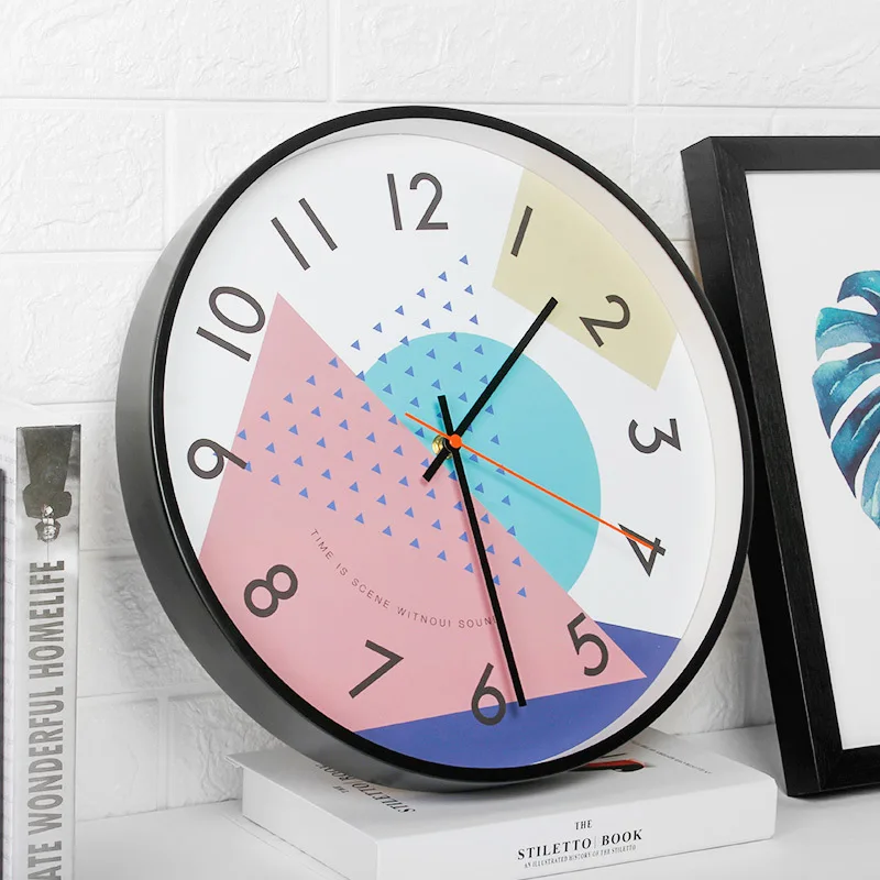 

Creative wall clock Nordic living room wall clock Modern minimalist wall clock Fashion clock mute