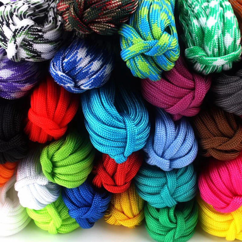 Оптовая продажа 30 шт./лот 4 мм Паракорд 100 футов 550 парашютный шнур веревка 7 нитей