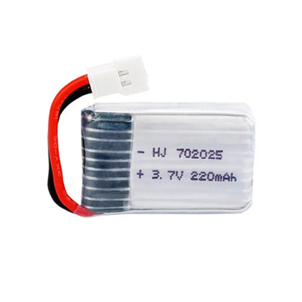3.7V 220mAh Lipo Battery + 3.7v Charger for X4 X11 X13 RC Drone Quadcopter Spare Parts 702025 Rechargeable battery 1-5pcs | Электроника