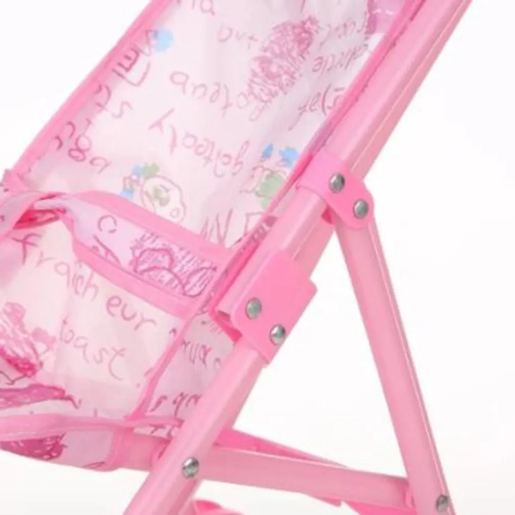 Детская кукла розовая коляска детская мебель игрушки, детские куклы коляска складная с куклой для 12 дюймов кукла мини коляска игрушки подарок