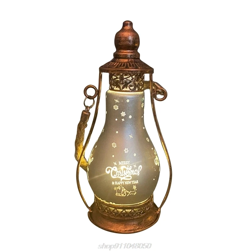 Рождественская масляная лампа светодиодный светящийся портативный фонарь для