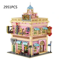 china city street view mini block shanghai paramount diamond bar assembly building bricks figures streetscape toy for adult gift