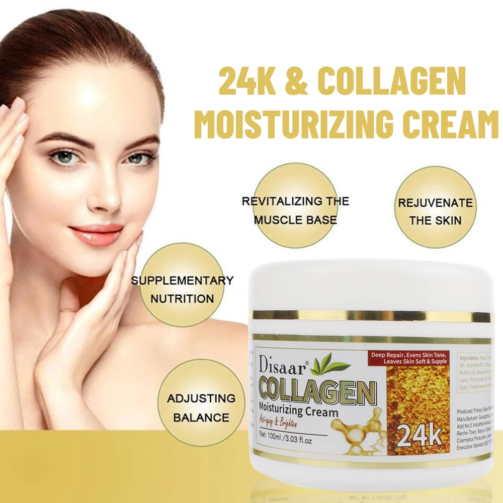 

100ml DISAAR Aichun Beauty Best Whitening Face Cream 24K Collage Moisturize Organic Brightening Cream